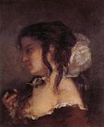 Courbet, Gustave La Reflexion France oil painting artist